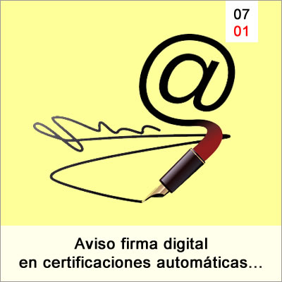 Firma Digital Certificaciones Automaticas